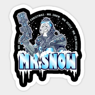 Mr. Freeze Snow Miser Mashup Sticker